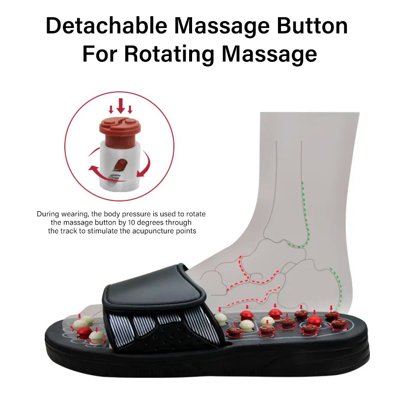 Radiant Bloom Acupressure Slippers